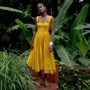 Bhoomi Marigold Midi Dress